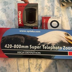 OPTEKA 420-800 mm super telephoto zoom lens